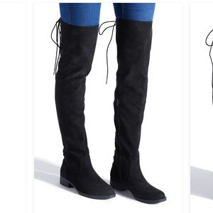 OTK lace up boots